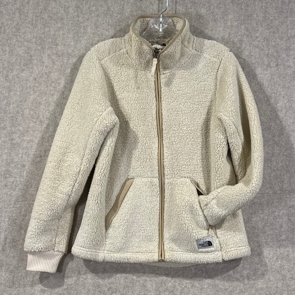 The North Face - Campshire Full-Zip Fleece Jacket - Beige Women's Small